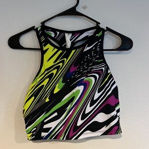 Fabletics crop tank with built in bra